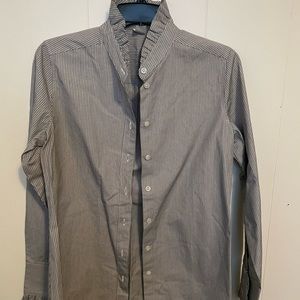 J. Crew B&W pin stripe size 6 blouse